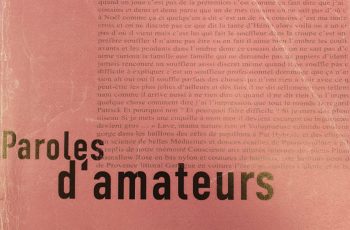 stage "paroles d'amateurs"